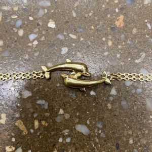 Dolphin lovers! You need this 14kt gold bracelet!